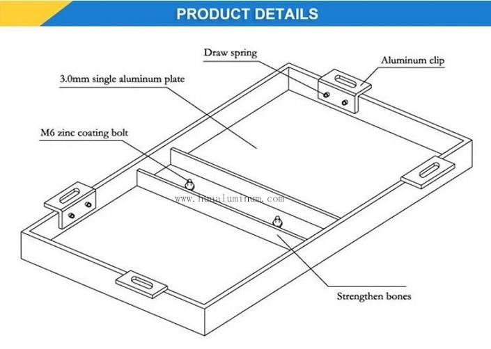 Architectural 3050mm Aluminium Solid Panel Fire Resistant Outdoor
