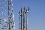 Tall 500KV Lattice Transmission Tower , Welding Metal Power Line Towers