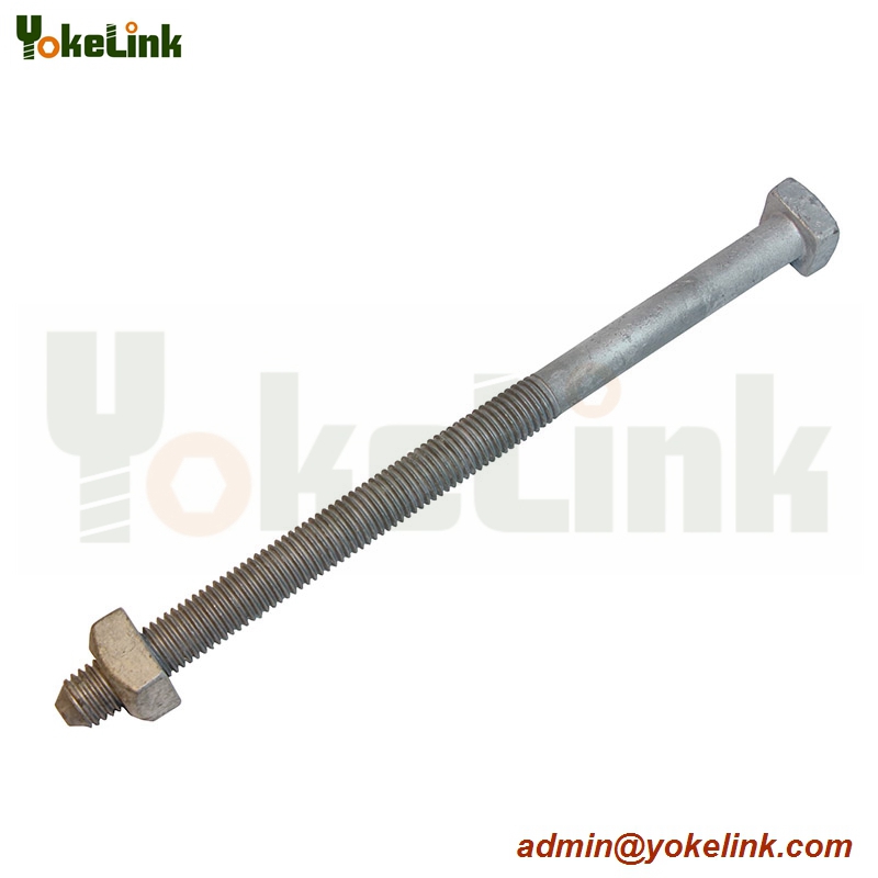 High Quality Forged Steel ASME B18.2.6 square machine bolt for Pole Line Hardware
