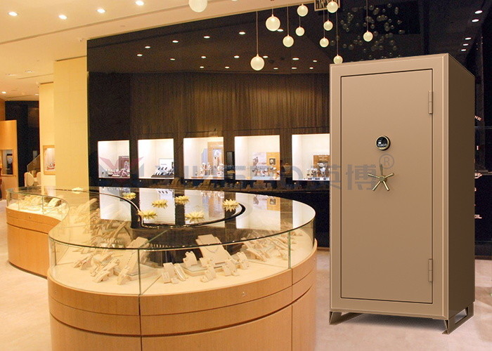 Luxury Jewely Watch Winder Safe Fingerprint Lock With Fireproof