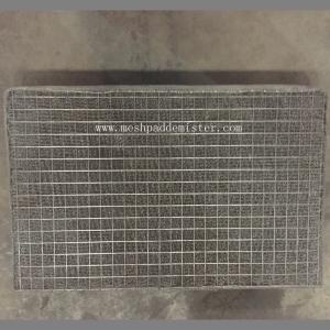 Quality Rectangle Shape Wire Mesh Mist Eliminator 400x500mm Anti Corrosion wholesale