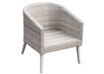 4 Pieces Beige Poly Rattan Sofa Aluminum Patio Furniture Set