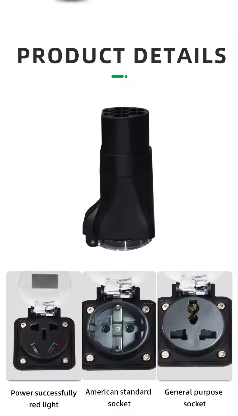 CE Approved Electric GBT Car AC Discharger MAX 3.5KW Suitable for Picnic Retrofit/Upgrade ID4 TSL BYD Trumpchi Xiaopeng Ideal