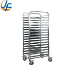 High Standard Stainless Steel Knocked-Down Baking Tray Rack Trolley