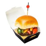 Fast Food Paper Burger Boxes Packaging Matt Lamination Kraft paper