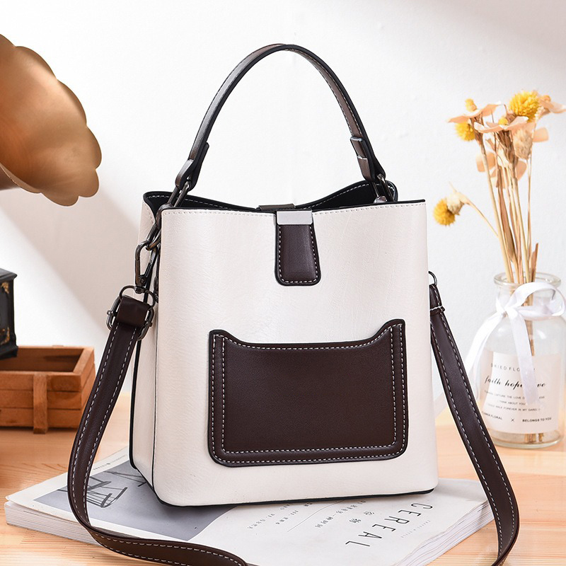 Retro Pink Small PU Leather Casual Teenager Ladies Shoulder Bag for Fashionable Women