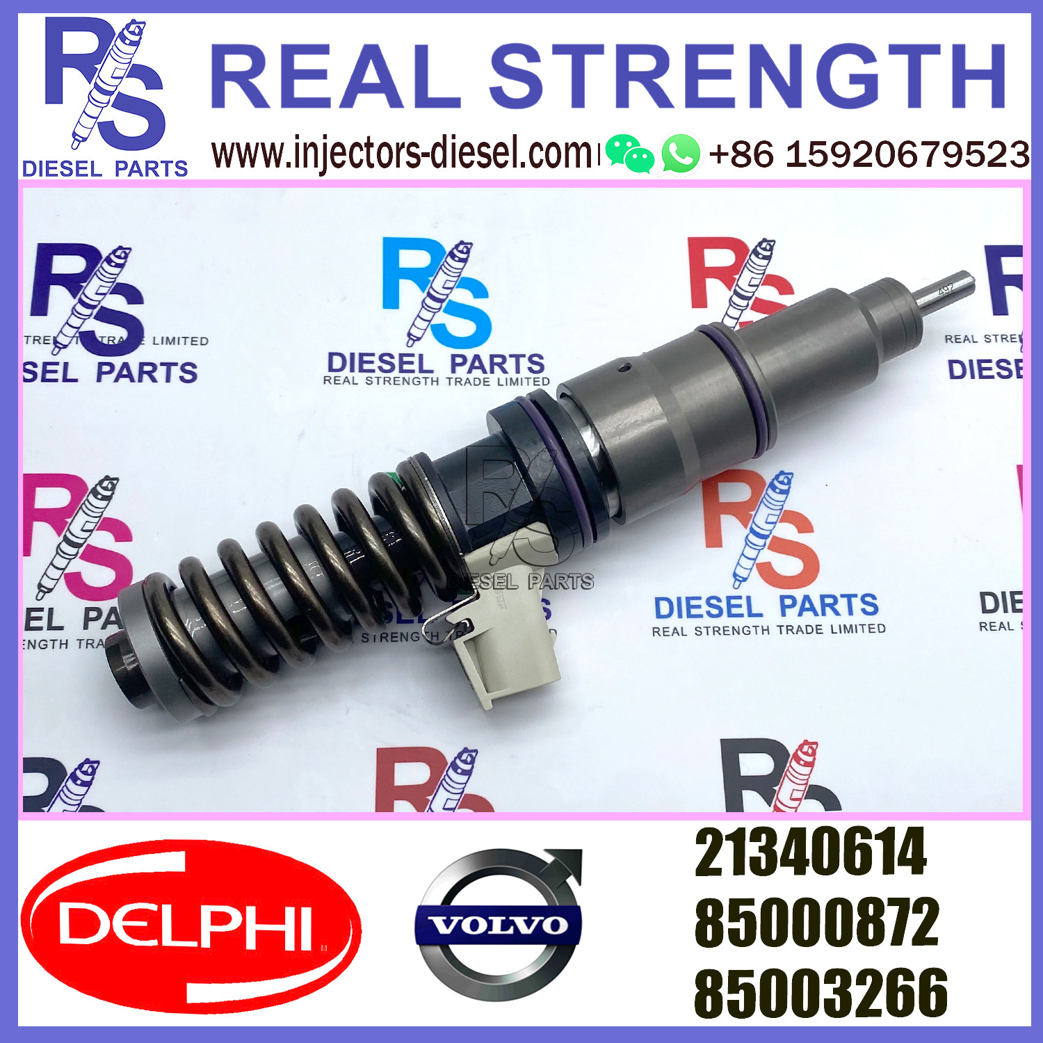 DELPHI 4pin injector 21340614 Diesel pump Injector V-O-L-V 21340614 85000872 85003266 for V-O-L-V MD13 EURO 4 HIGH POWER