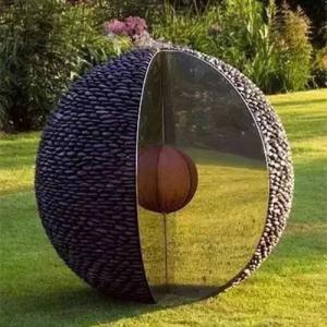 Quality Garden Decor Modern Stainless Steel Abstract Metal Nut Sculpture wholesale