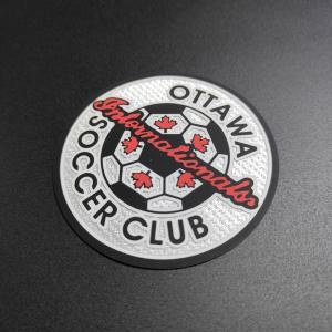 Quality Custom Heat Press Appliques 3D Silicone Embroidered Logo Patches wholesale