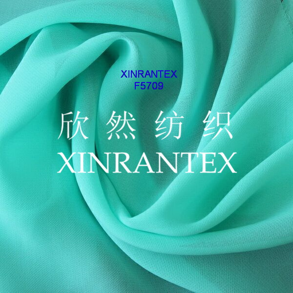 F5715 lady fashion polyester chiffon solid and printing100DX100D 1800 twist 57/58"