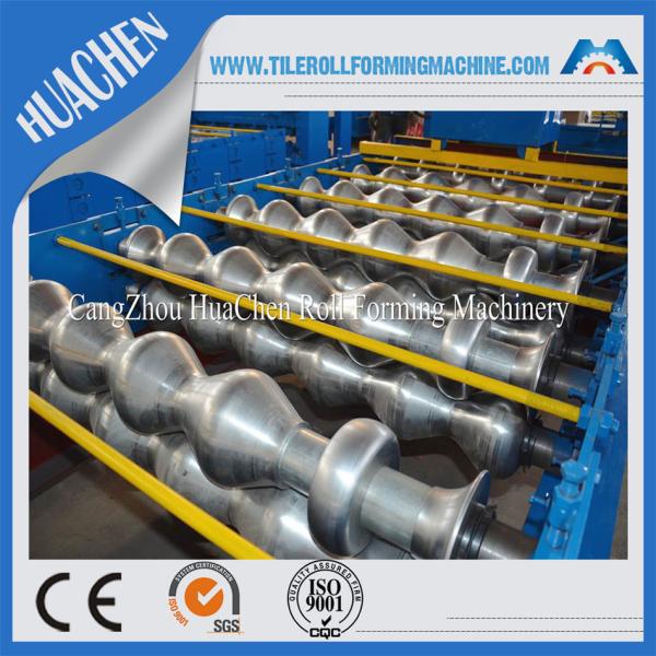 Plc Control Professional Glazed Tile Making Machine / Steel Sheet Metal Roll