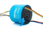 Through Bore Electrical Rotary Union Slip Ring Rotating Connector 25.4mm 10A