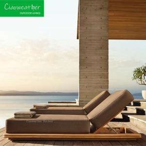 Quality Modern Sun Loungers for Luxury Resort Chaise at Hotel Patio Outdoor Pool Teak wholesale