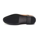 Breathable Brown Lace Up Mens Leather Dress Shoes