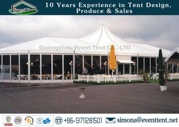 Adjustable Heavy Duty Tents White , High Peak Pole Tent For Large event party,