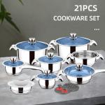 Multifunction Custom Pots And Pans Cookingware Set Cookware Cook Pot 21 Pieces