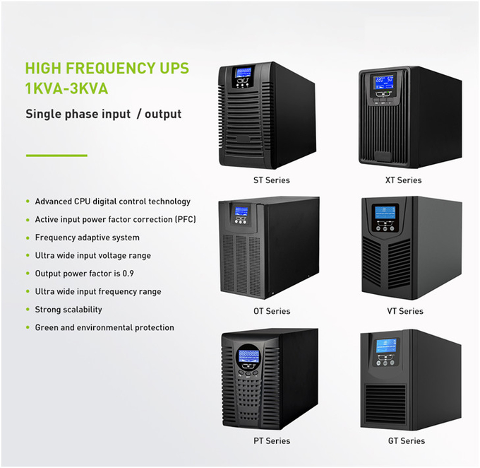 31-20KL Parallel Operation Three Phase High Frequency Rack Mount UPS Pure Sine Backup Battery Power Supply Online UPS