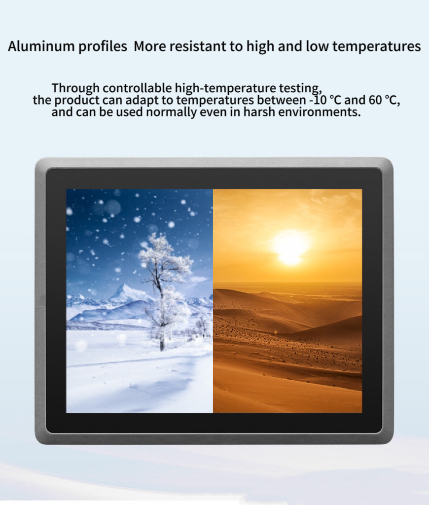 8.4 Inch IP65 Waterproof Dustproof LCD LED Industrial All In One PC Touch Screen