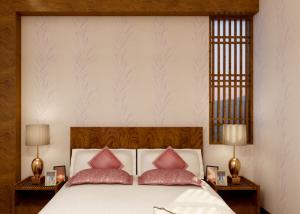 Quality Asian Style Embossed White Wallpaper , Waterproof Leaf Pattern Wallpaper wholesale