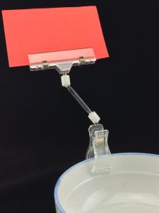 Quality Clear Picture Display Clip Sign Holders , Retail Advertising Sign Holder Clip wholesale