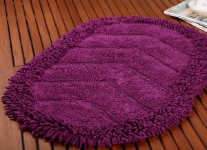 Quality Absorbent Cheap Microfiber Bathroom Mat Anti-Slip Shaggy Surface Modern Style Mat wholesale