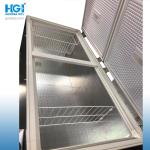 800L Two Doors Deep Chest Freezer Mechanical Temperature Control