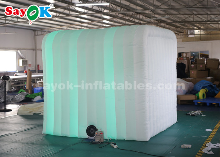 Inflatable Party Tent 2.5*2.3*2.2m Inflatable LED Photo Booth For Advertising CE SGS ROHS