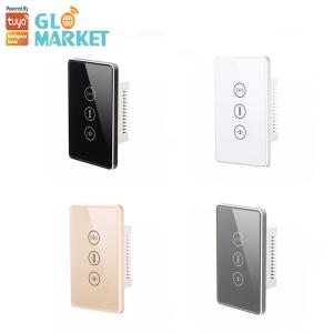 Quality US Standard Tuya Wifi Smart Curtain Switch Touch Button Voice Control Smart Shutter Switch wholesale