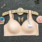 Strapless Knitted Push Up Cotton Bra 36-42 Size Gather Lace Bra And Brief Set