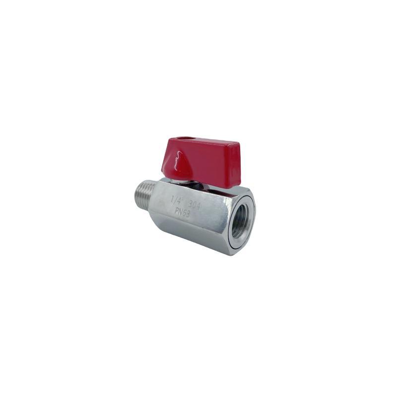Factory Stainless Steel 316 304 M*M Brass Pex Crimp Mini Ball Valve