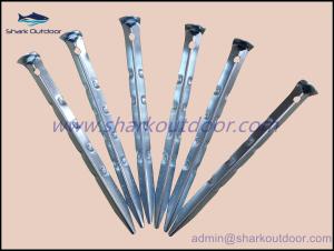 Quality Zinc plated Ripple steel tent pegs wholesale