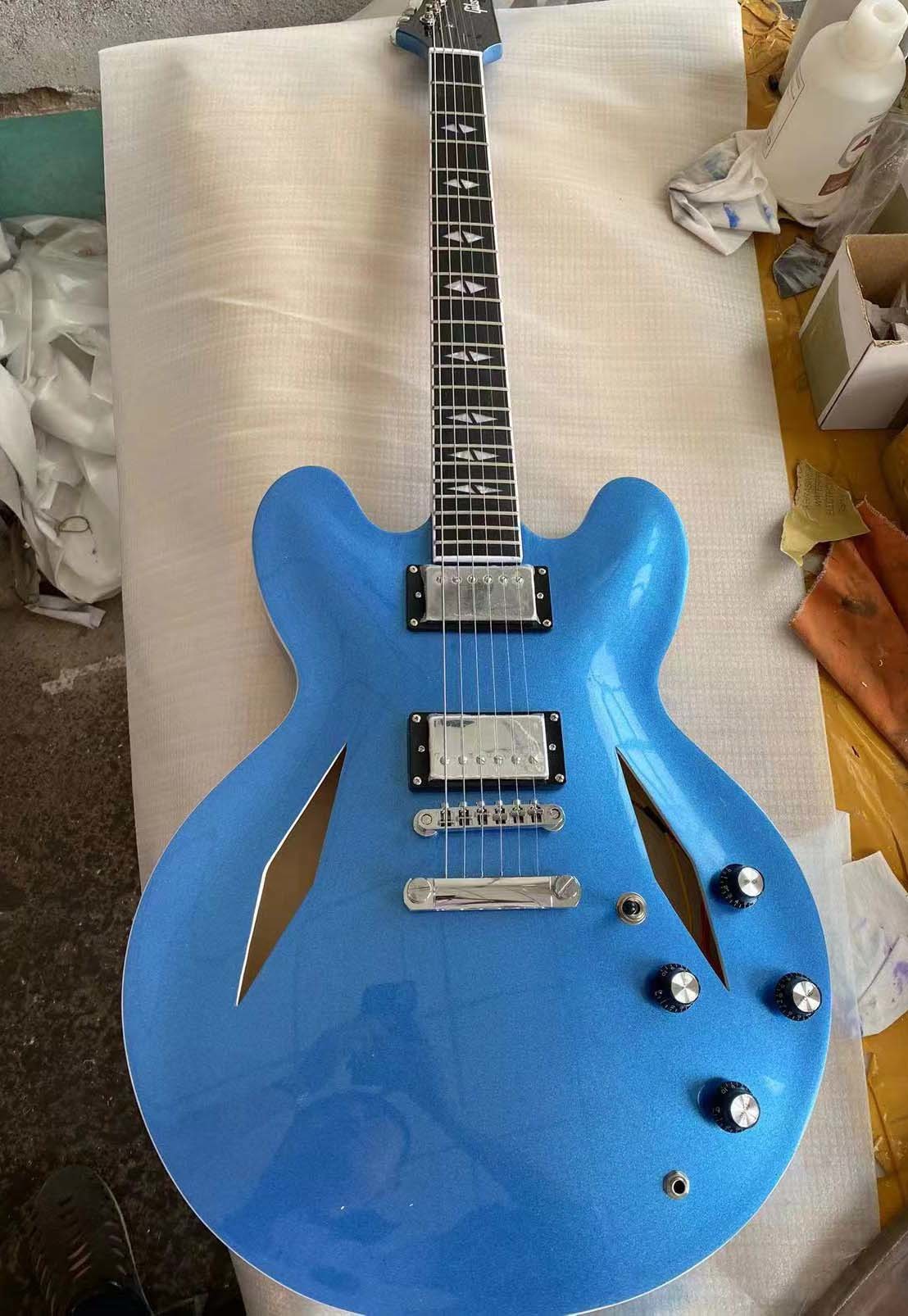 Custom Dave Grohl Jazz Semi hollow body ES 335 JAZZ Guitar hollow electric guitar