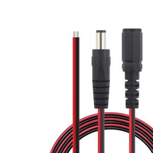 Quality 12V 24V Power Cable Assemblies DC5521 DC5525 DC35135 Plug To Open End wholesale