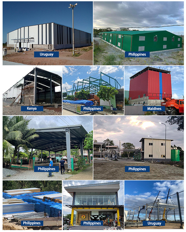 Portable Hangar Steel Frame Warehouse Construction Customized Lightweight Affordable
