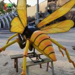Waterproof Giant Animatronic Insects Realistic Insects For Botanical Exhibition