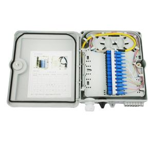 Quality FTTH 12 Port Fiber Optic Termination Box Electrostatic Spraying wholesale