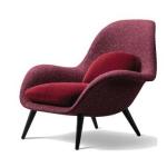 Luxury European Designer Living Room Upholstered Fabric Relax Lazy Easy Arm