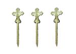 Cross Shaped Decoration Screw In Coffin , Zinc Coffins And Caskets Accessories