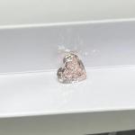 Fancy Light Pink CVD Lab Grown Synthetic Pink Diamond Heart Shape 2.69ct