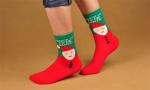 High warmth supersoft cotton socks in cartoon christmas design for lovers