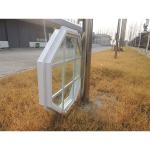 UPVC Vinyl Octagon Fixed Glass Window 75mm Profile