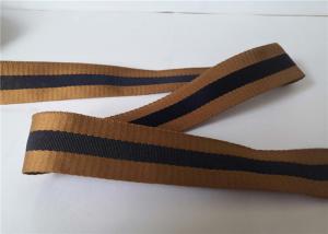 Quality 3.5cm Brown Blue Color Twill Webbing For Bag Handles And Garments Accessories wholesale