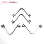 65Mn Steel Double Button Spring Clips Bulk Customized Packaging