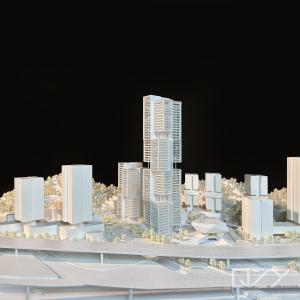 Quality Concept Miniature Skyscraper Model Office Building Maquette Aedas 1:1000 wholesale