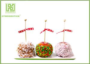 Quality Healthy Cake Ball Sticks 150 X 3.0mm , Logo Printed Personalized Wooden Candy Sticks wholesale