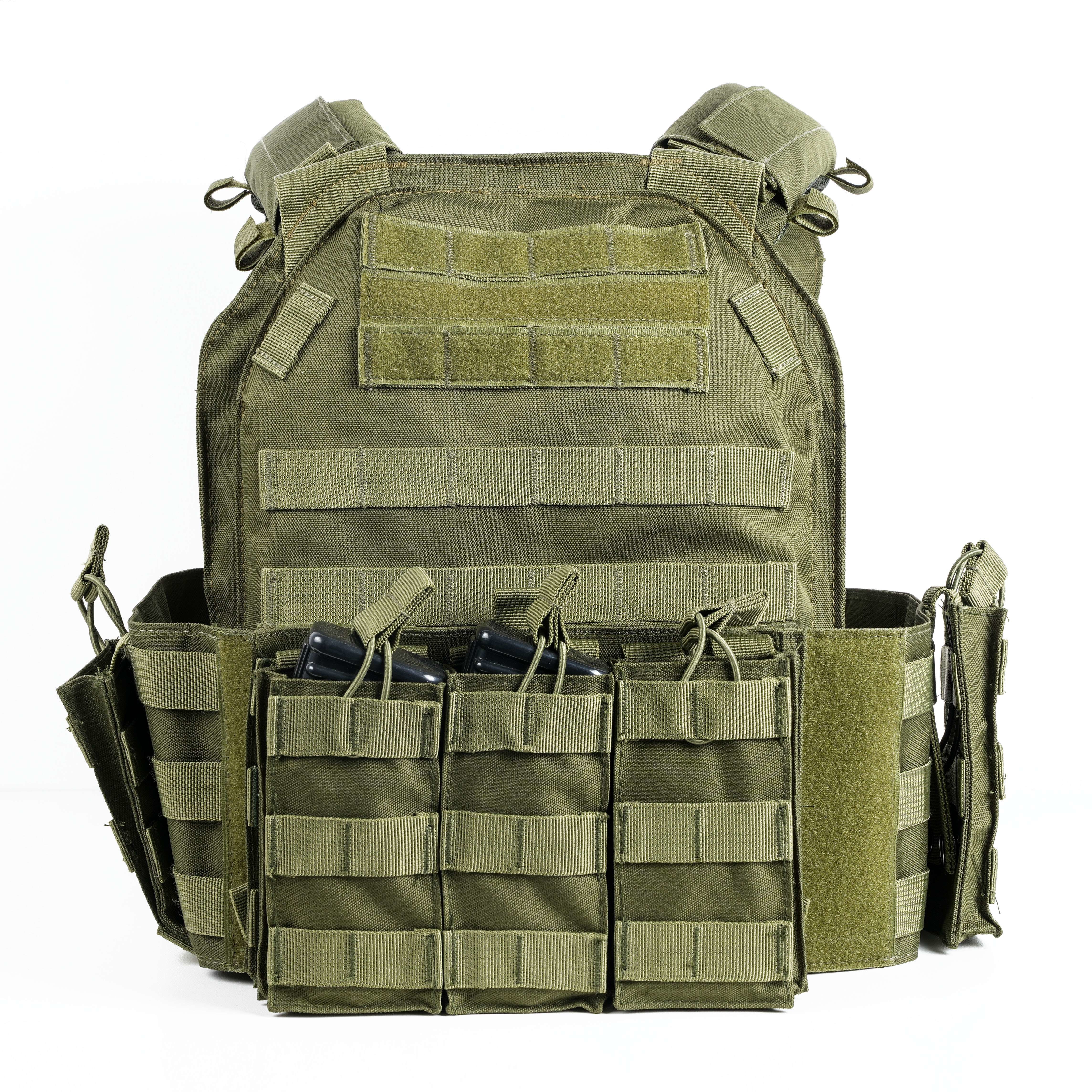 High Protection Military Tactical Bulletproof Vest ARAMID / UHMWPE Customized Style