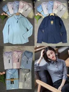 Quality Washable Womens Polo Shirts Solid Pattern Regular Shirts Formal Dress Kcs9 wholesale