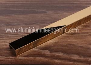 Quality U Shaped Channel Stainless Steel Tile Trim Space Decoration Mirror Effect wholesale