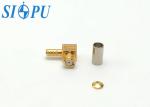 SMP Female Angled RF Coaxial Connectors Mate With RG 178/U Cable