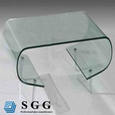 bent glass coffee table